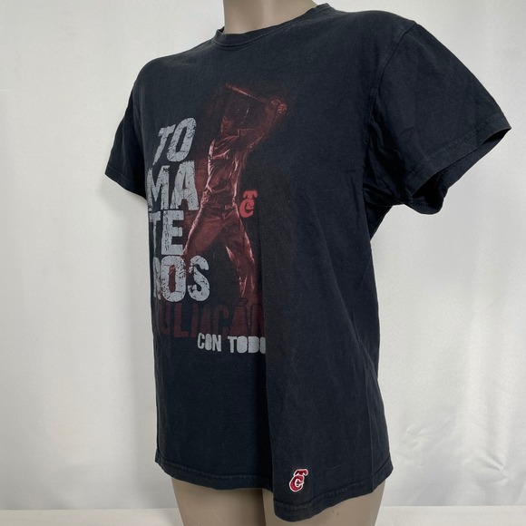 Tomateros de Culiacan Mexico Baseball Black T-Shirt Women's SMALL - Picture 5 of 10